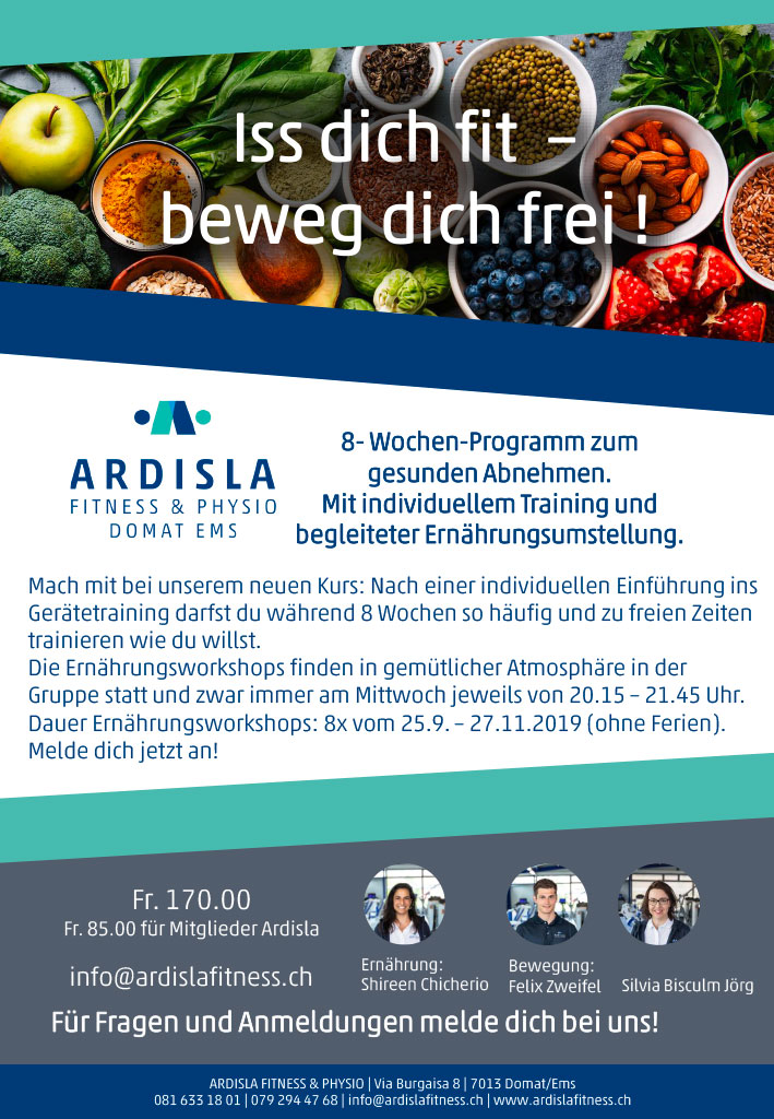 Iss dich fit – beweg dich frei! 8-Wochen-Programm zum gesunden Abnehmen. Mit individuellem Training und begleiteter Ernährungsumstellung. Iss dich fit – beweg dich frei! 8-Wochen-Programm zum gesunden Abnehmen. Mit individuellem Training und begleiteter Ernährungsumstellung.